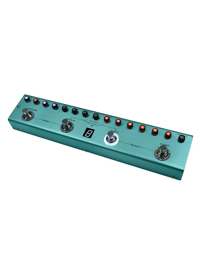 Generic Guitar Multi Effects Pedal 3 Band Equalizers XLR Balanced Output 3 Delays 3 Reverbs Guitar Effects Pedal BT Connection Type-C Rechargeable  - Image 1
