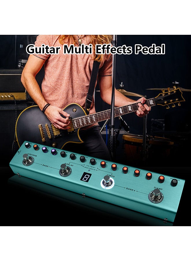 Generic Guitar Multi Effects Pedal 3 Band Equalizers XLR Balanced Output 3 Delays 3 Reverbs Guitar Effects Pedal BT Connection Type-C Rechargeable  - Image 2