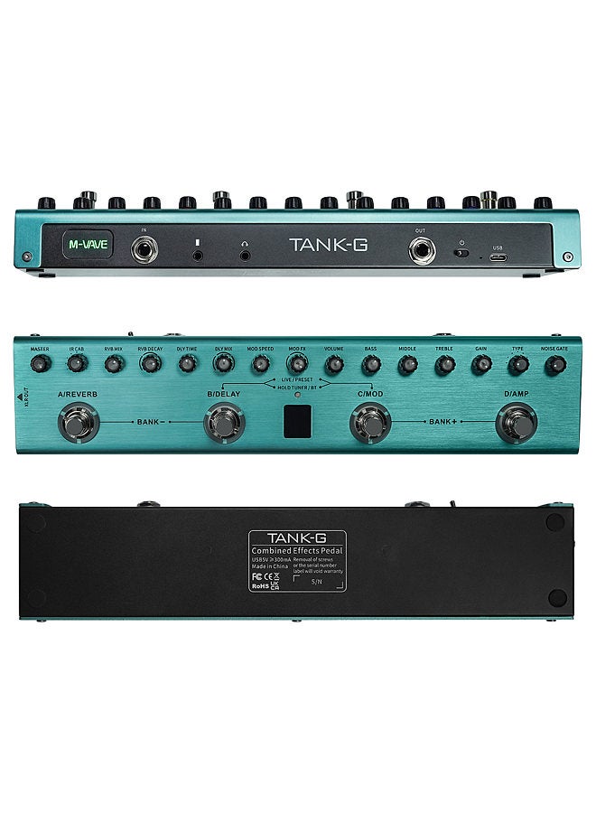 Generic Guitar Multi Effects Pedal 3 Band Equalizers XLR Balanced Output 3 Delays 3 Reverbs Guitar Effects Pedal BT Connection Type-C Rechargeable  - Image 4
