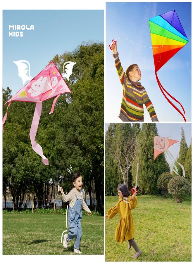 SquEqu 2 Pack Kite String Winder 100 Meter 40 inch Cord with D Shape Handle Kite Spool Winding Reel Grip Line Board Handle for Diamond Kites Triangle Delta Kites Flying Outdoor Activities Sports - Image 5