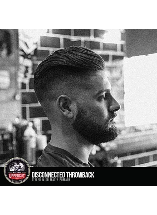 Uppercut Deluxe Matte Pomade 100g Medium Hold Matte Finish Water-Based Hair Styling Pomade for Men - Image 3