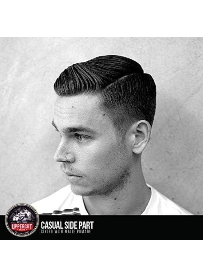 Uppercut Deluxe Matte Pomade 100g Medium Hold Matte Finish Water-Based Hair Styling Pomade for Men - Image 5