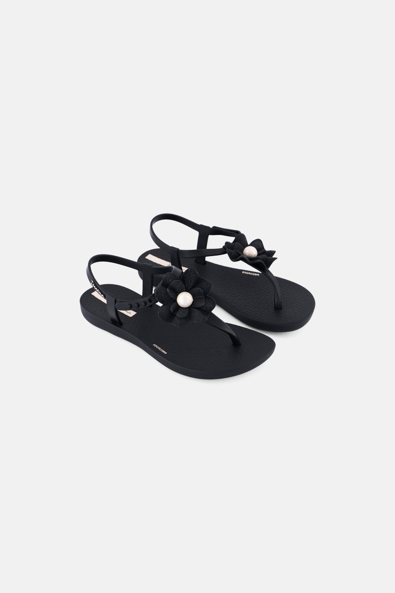 Ipanema Kids Girls Adjustable Buckle Fashion Slippers, Black  - Image 1