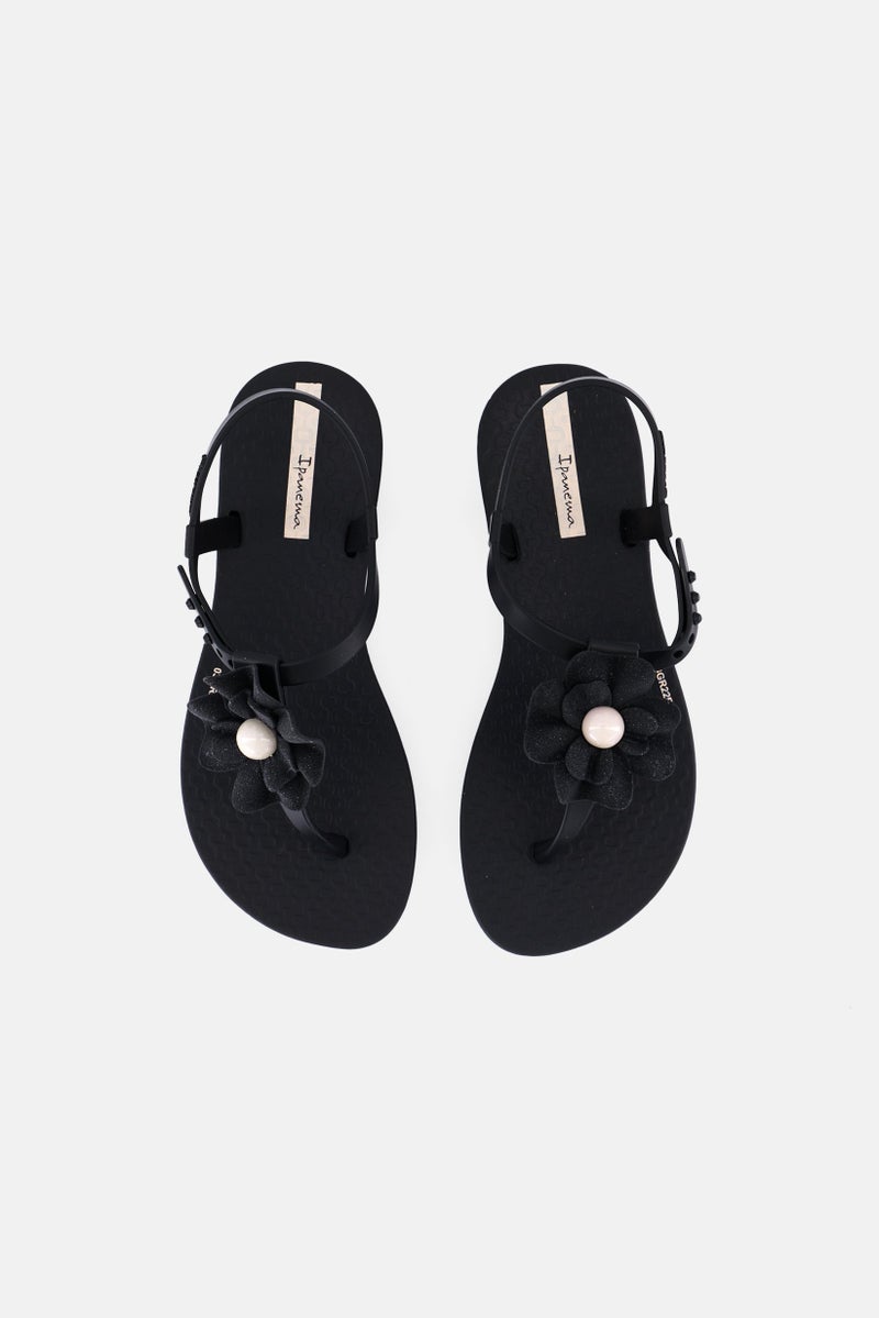 Ipanema Kids Girls Adjustable Buckle Fashion Slippers, Black  - Image 3