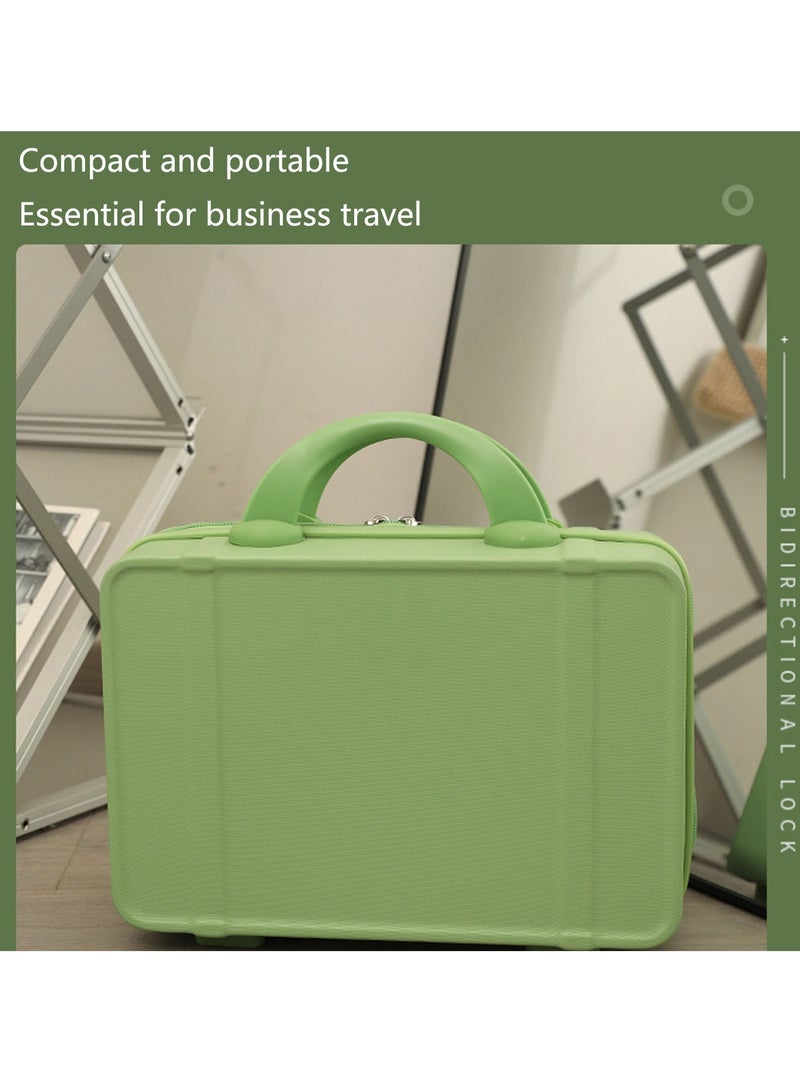Captaintech Portable Makeup Travel Case Hand Luggage, Pressure-proof Mini ABS Carrying Makeup Case Suitcase with Elastic Band, Small Hard Shell Cosmetic Case for Travel Camping Women Girls - Image 3