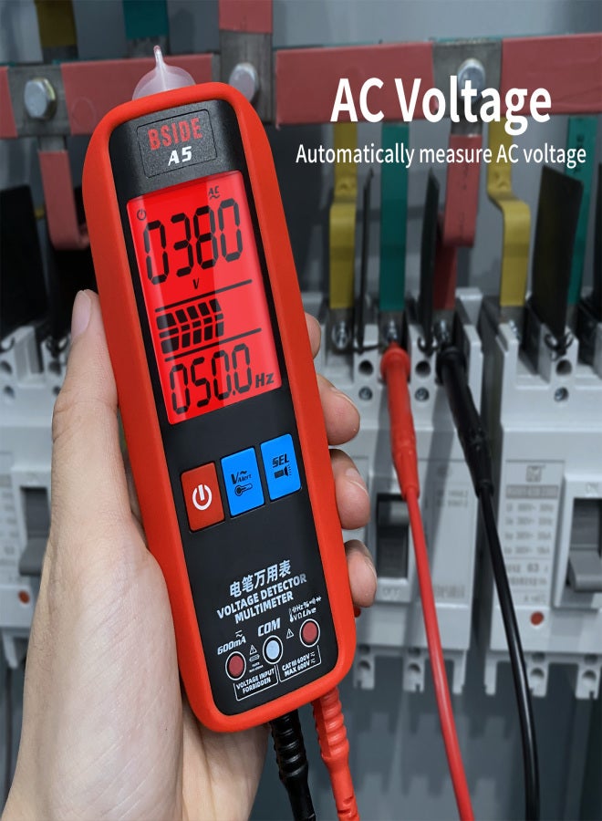BSIDE Digital Smart Multimeter Measurement Test Meter Temp Detector Multitester 3-Results Display Current Tester VFC V-Alert Live Wire Capacitor Ohm Diode Hz Voltage Meter - Image 4