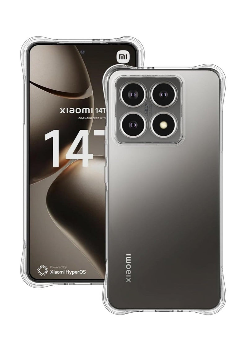 MUNTAQI Xiaomi 14T Case Cover - Reinforced Corners, Crystal Clear Design, Slim Fit Scratch-Resistant Silicone Protection for 6.6-inch Xiaomi 14T - Image 1