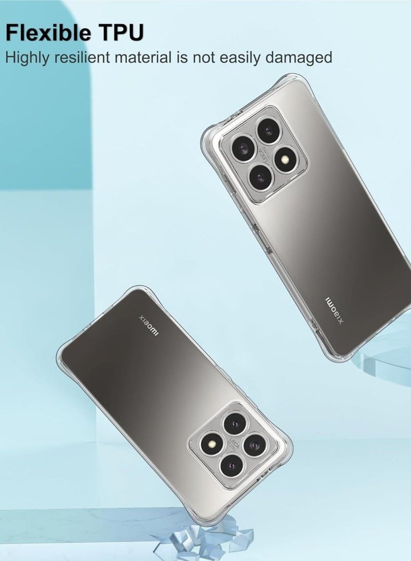 MUNTAQI Xiaomi 14T Case Cover - Reinforced Corners, Crystal Clear Design, Slim Fit Scratch-Resistant Silicone Protection for 6.6-inch Xiaomi 14T - Image 5