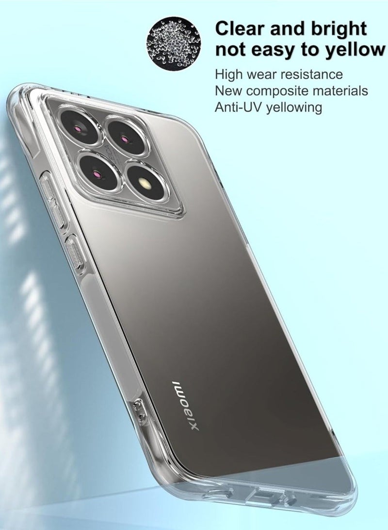MUNTAQI Xiaomi 14T Case Cover - Reinforced Corners, Crystal Clear Design, Slim Fit Scratch-Resistant Silicone Protection for 6.6-inch Xiaomi 14T - Image 3