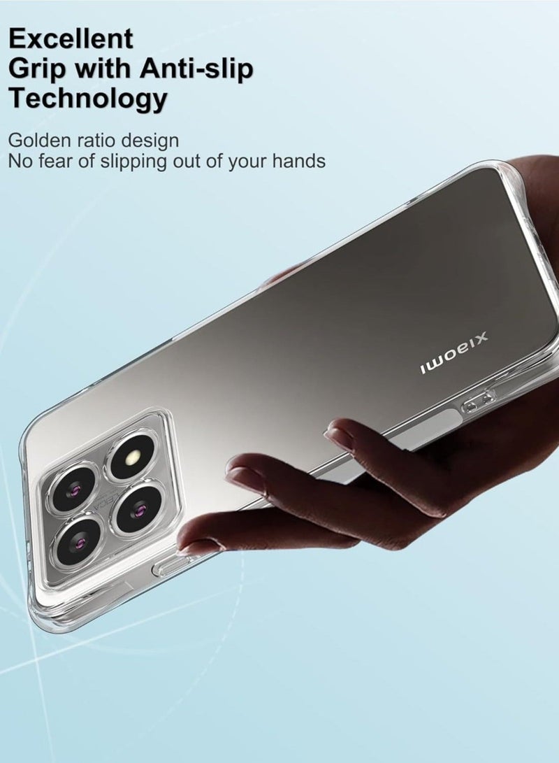 MUNTAQI Xiaomi 14T Case Cover - Reinforced Corners, Crystal Clear Design, Slim Fit Scratch-Resistant Silicone Protection for 6.6-inch Xiaomi 14T - Image 4