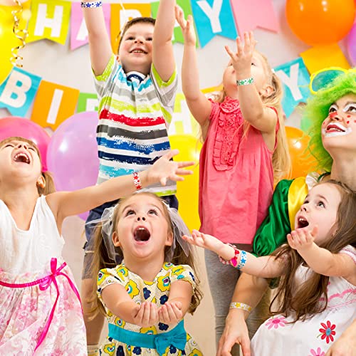 BBTO 600 Pcs Star Events Wristbands Colored Paper Wristbands for Events Waterproof Neon Party Event Bracelets Hand Bands Colorful Arm Bands for Party Wedding Festival - Image 5