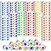 BBTO 600 Pcs Star Events Wristbands Colored Paper Wristbands for Events Waterproof Neon Party Event Bracelets Hand Bands Colorful Arm Bands for Party Wedding Festival - Image 2