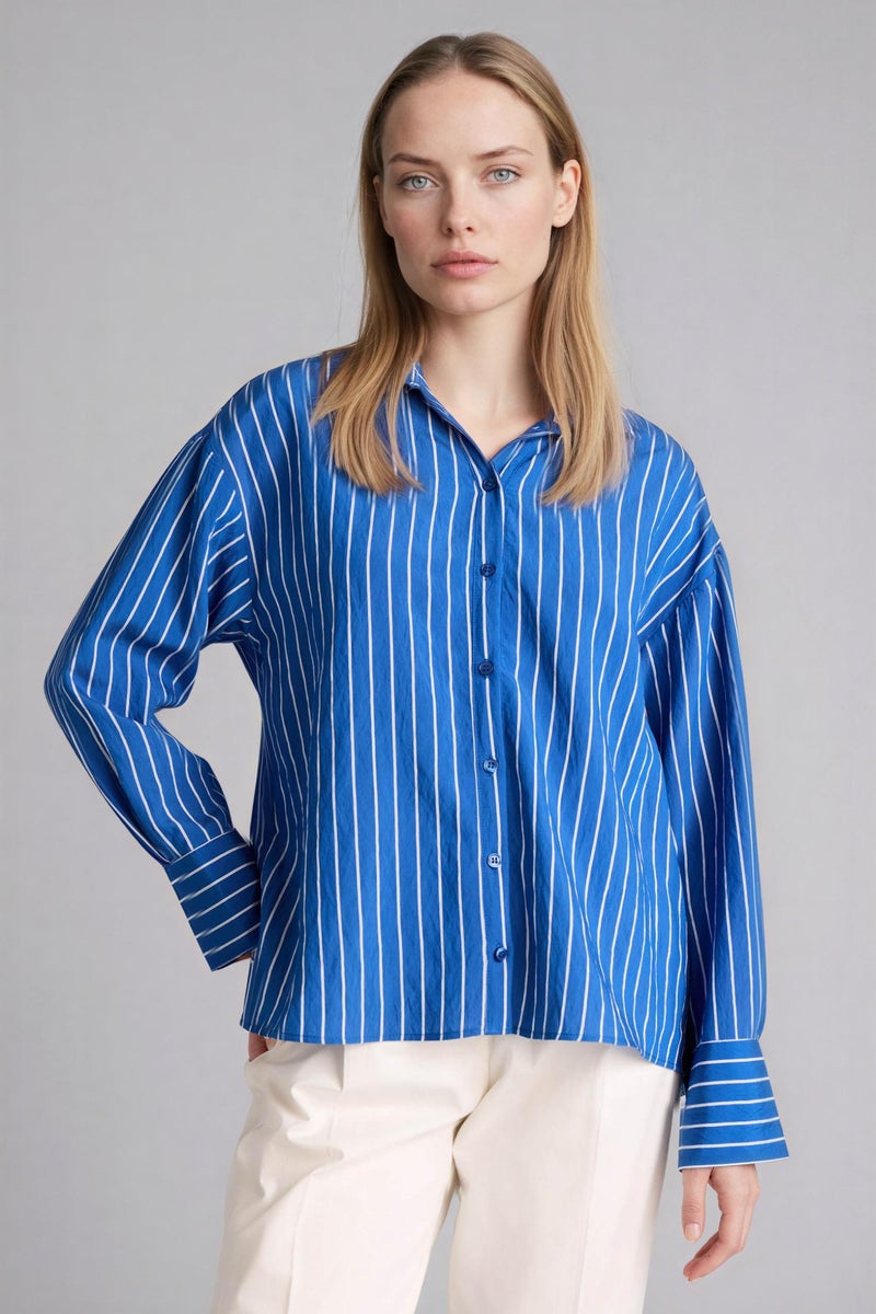 ديفاكتو قميص كم طويل قصة مريحة - Image 3