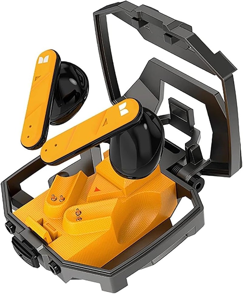 Monster Airmars XKT09 TWS Wireless Gaming Earbuds, Orange - Image 1