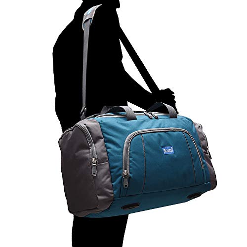 ROZEN Heavy Dutty Fabric Travel Luggage Duffle Bag (Sky Blue, 50 litres 22Inch) - Image 4