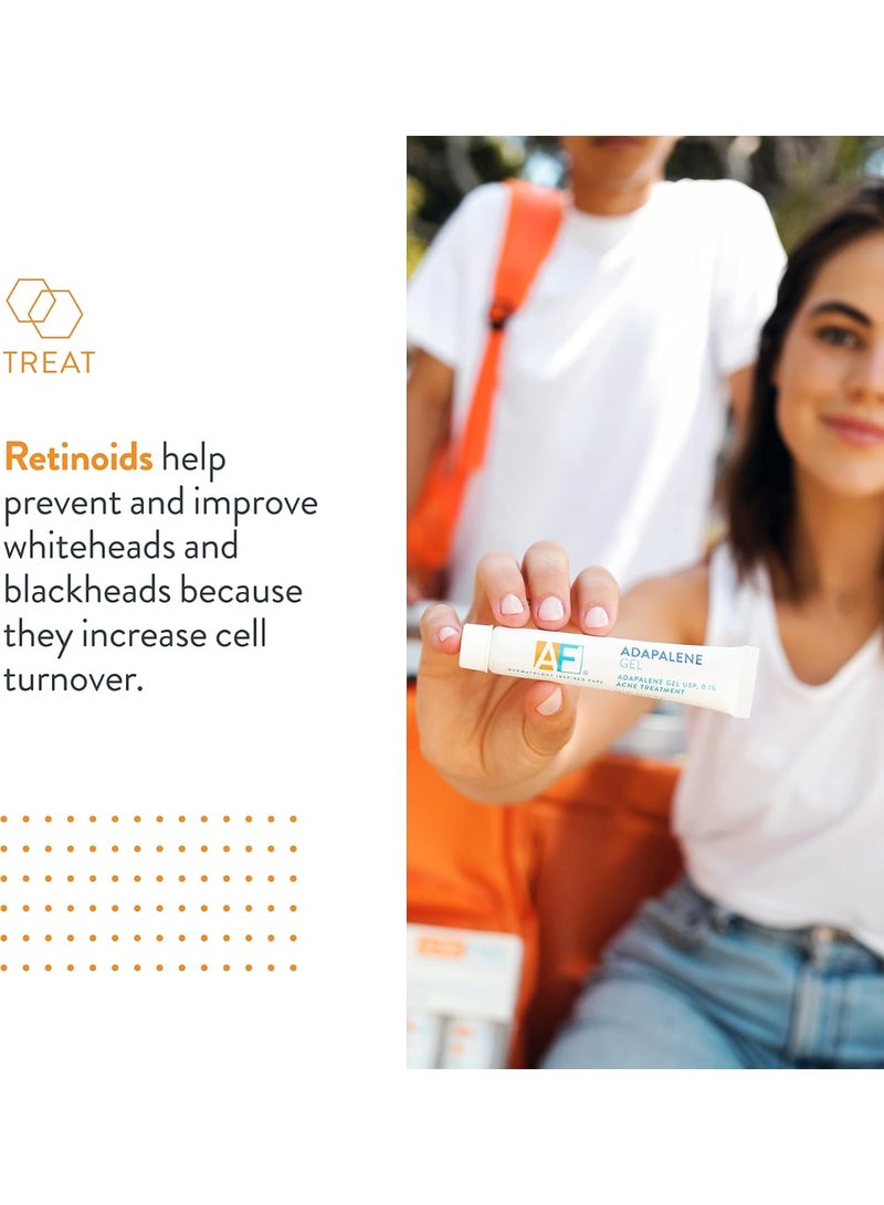 AcneFree Acne Free Adapalene Gel 0.1%, Once-Daily Topical Retinoid Acne Treatment, Dermatologist Developed, Unclogs Pores and Clears Acne, Prevents and Improve Whiteheads and Blackheads, 0.5 Ounce - Image 4