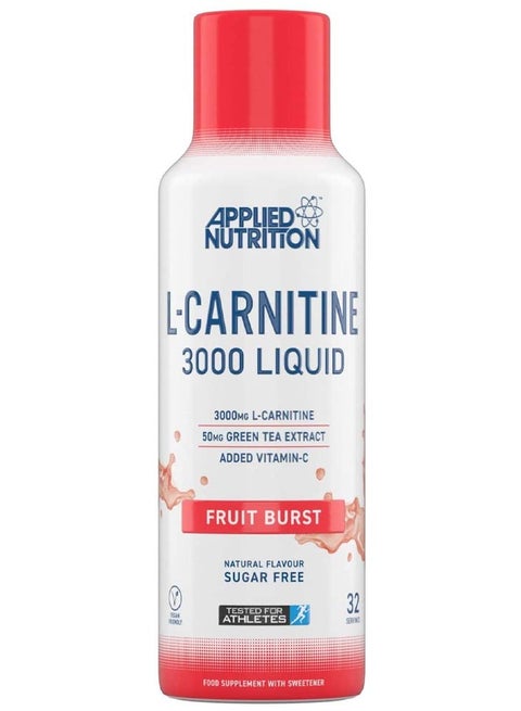L- Carnitine Liquid Lose Weight Energy Production 3000 Mg Fruit Burst 32 Servings