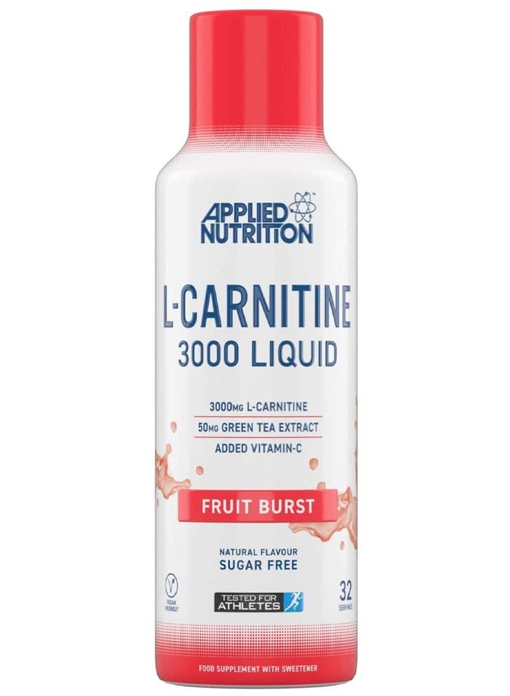 L- Carnitine Liquid Lose Weight Energy Production 3000 Mg Fruit Burst 32 Servings