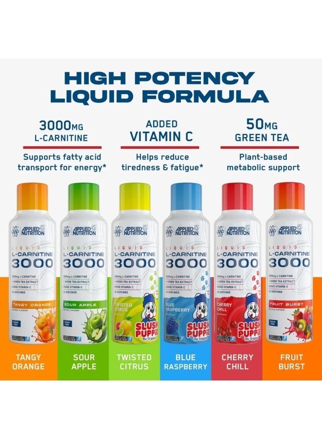 Applied Nutrition L Carnitine Liquid Fruit Burst 3000 MG, Liquid L Carnitine Supplement with Green Tea Extract, 3000 MG Per Serving, Vegetarian Friendly, Daily Sports Nutrition Formula - Image 5