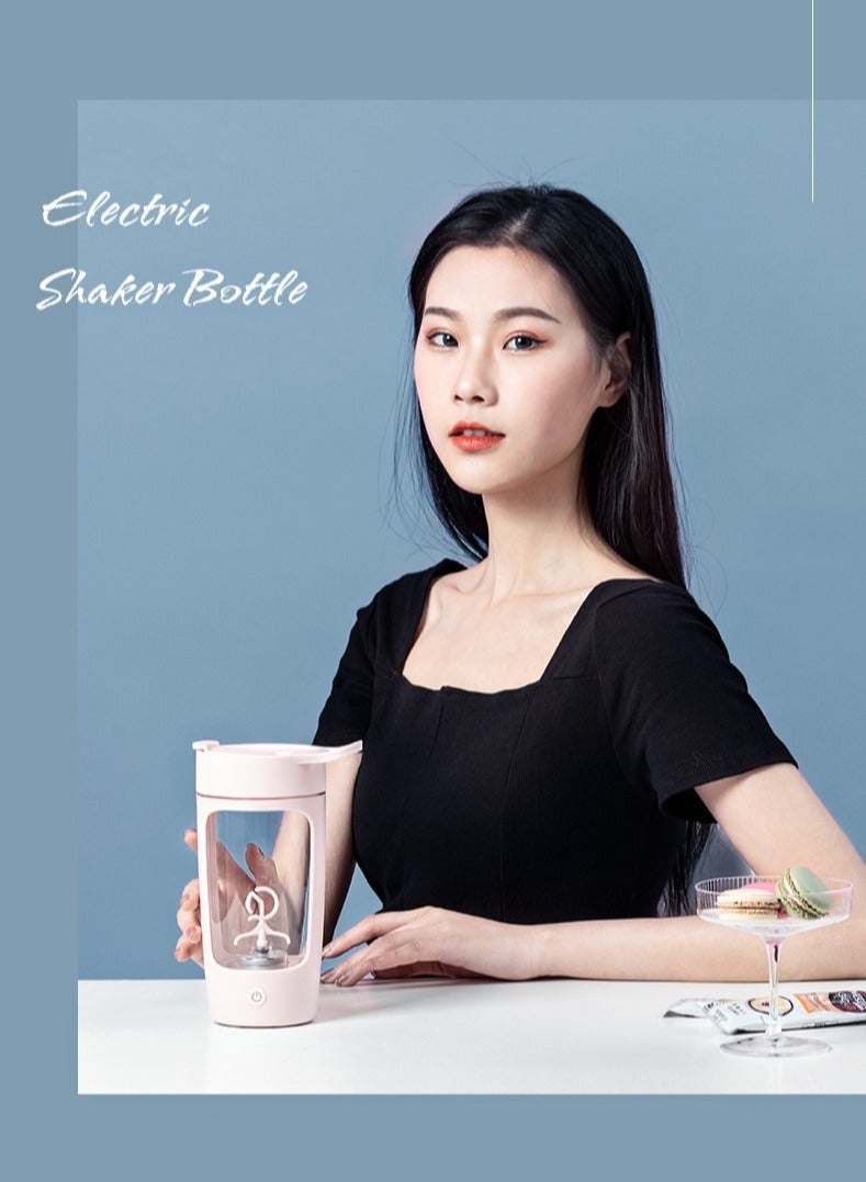Protein Powder Mixer Shaker Cup 22 oz Electric Portable Bottle for Coffee BPA Free with USB Rechargeable and Milk Vortex Mixing Shakes Cups,Protein Powder Cup Suitable For Women's Fitness  - Image 2