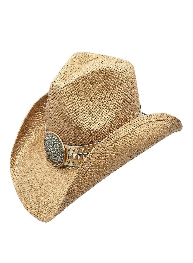 Peter Grimm Women's Gila Drifter – Rhinestone Cowgirl Hat (Gold)…