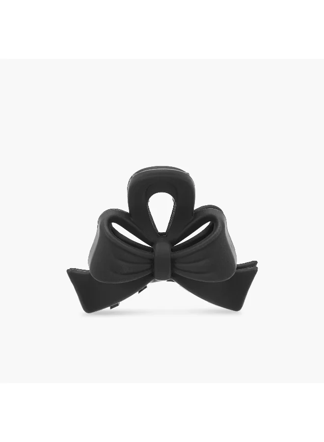 LIFESTYLE Pack of 3 Bow Hair Clamp with Solid Design