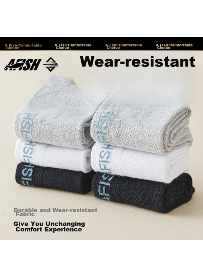 A Fish Socks For Men, 7a Grade Antibacterial And Odor-resistant, Spring And Summer Sports Socks, Casual Long And Short Cotton Socks, Recommended By Baoqiang - Image 5