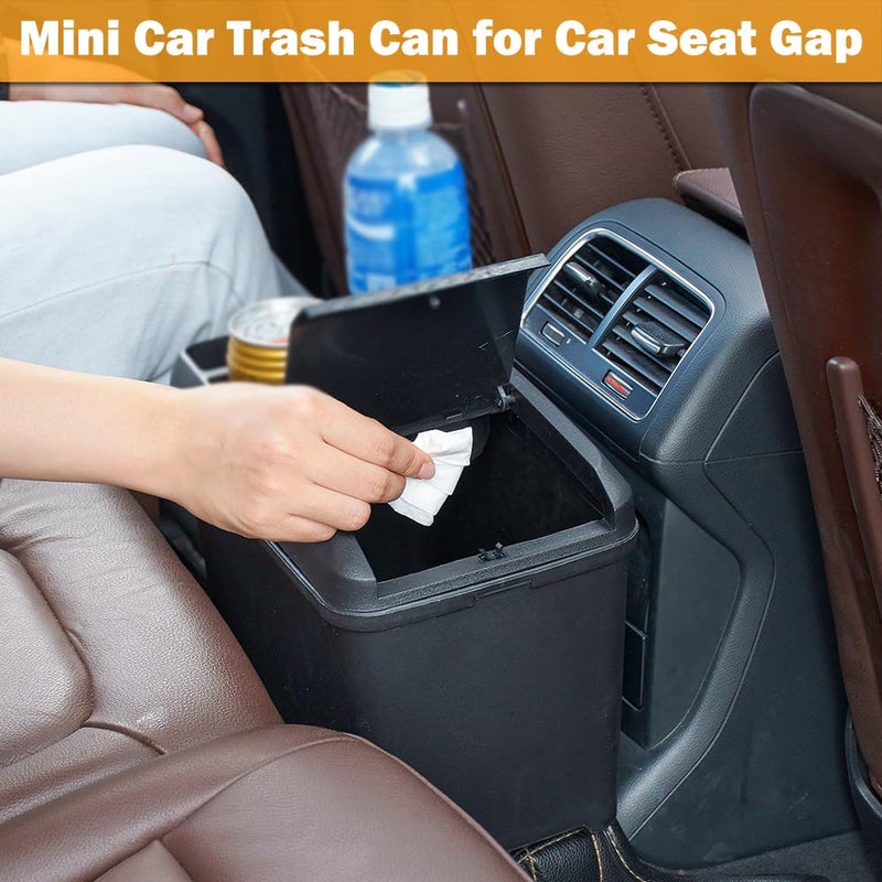 ATMOMO Car Trash Can Bin Waste Container Multi-Function Storage Box Car Cup Holder Car Organizer - Image 4