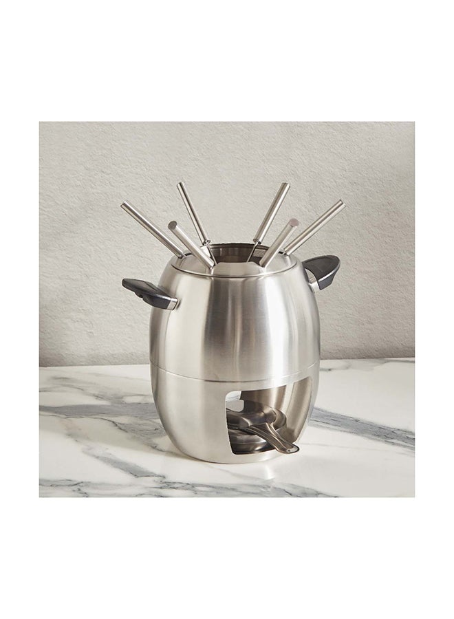 Home Box Divine 10-Piece Stainless Steel Fondue Set 23.5 cm  - Image 1