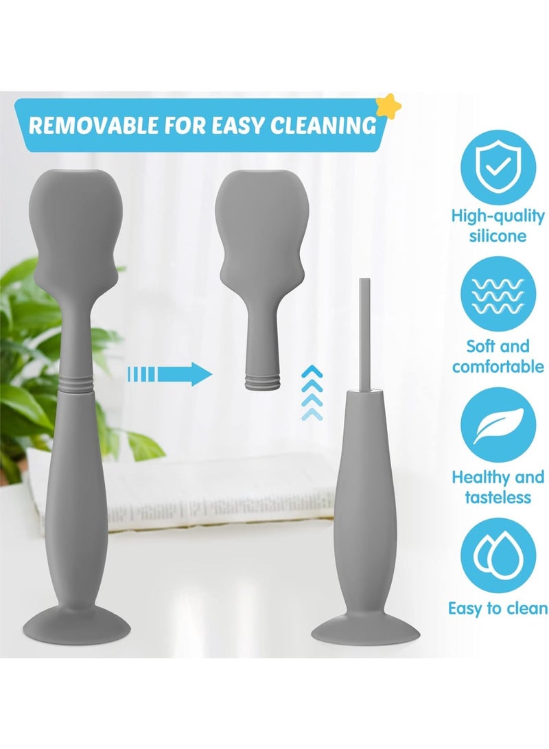 SOLARAE Baby Brush Diaper Cream Applicator for Diaper Rashes, Soft Flexible Silicone Bum Brush Newborn and Baby Essentials, Gift Idea for Baby Shower and New Mom (Style 4) - Image 3