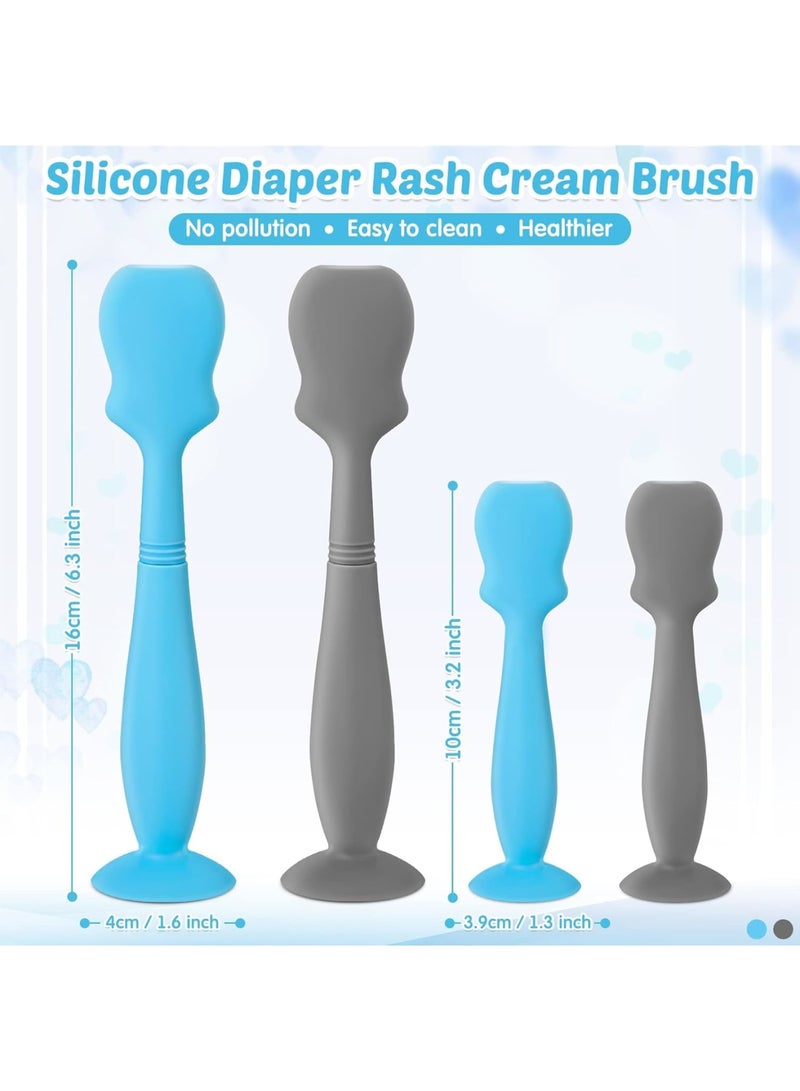 SOLARAE Baby Brush Diaper Cream Applicator for Diaper Rashes, Soft Flexible Silicone Bum Brush Newborn and Baby Essentials, Gift Idea for Baby Shower and New Mom (Style 4) - Image 2