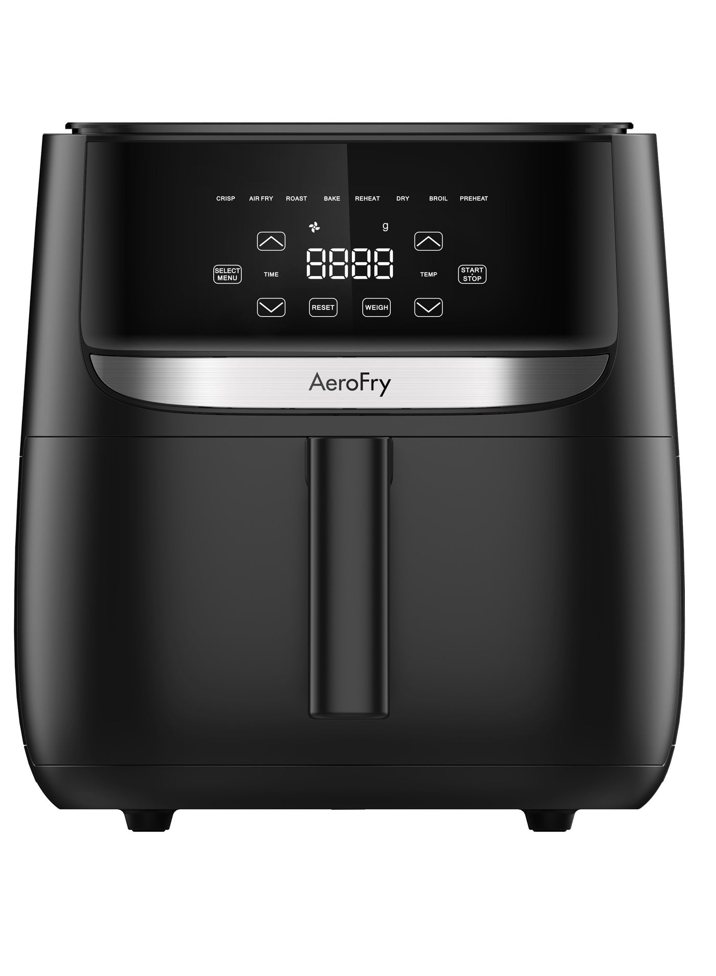 Digital Air Fryer with in-built Smart Scale - 5.7L, Large Capacity, Oil-Free Hot Air Circulation, 8-in-1 Touchscreen Presets, Fast Preheat, Healthy Cooking, Easy Clean 5.7 L 1700.0 W AEROSC-6 black