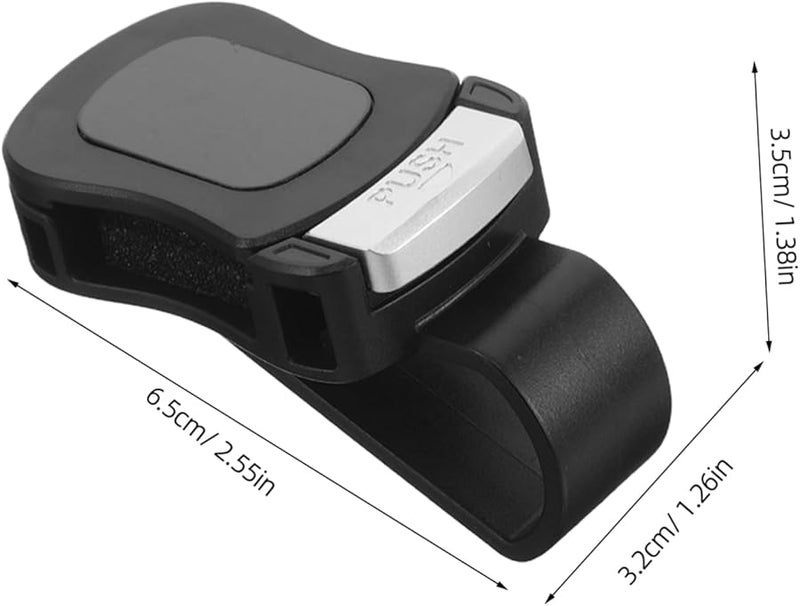 2Pcs Black Car Visor Sunglasses Holder Clip Eyeglass Organizer Easy Installation - Image 3