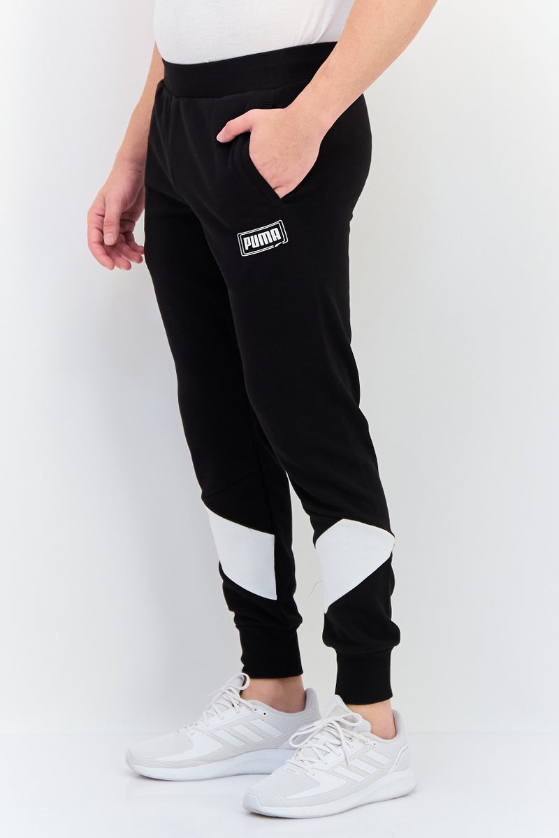 PUMA Men Regular Fit Brand Logo Outdoor Sweatpants, Black - Image 2