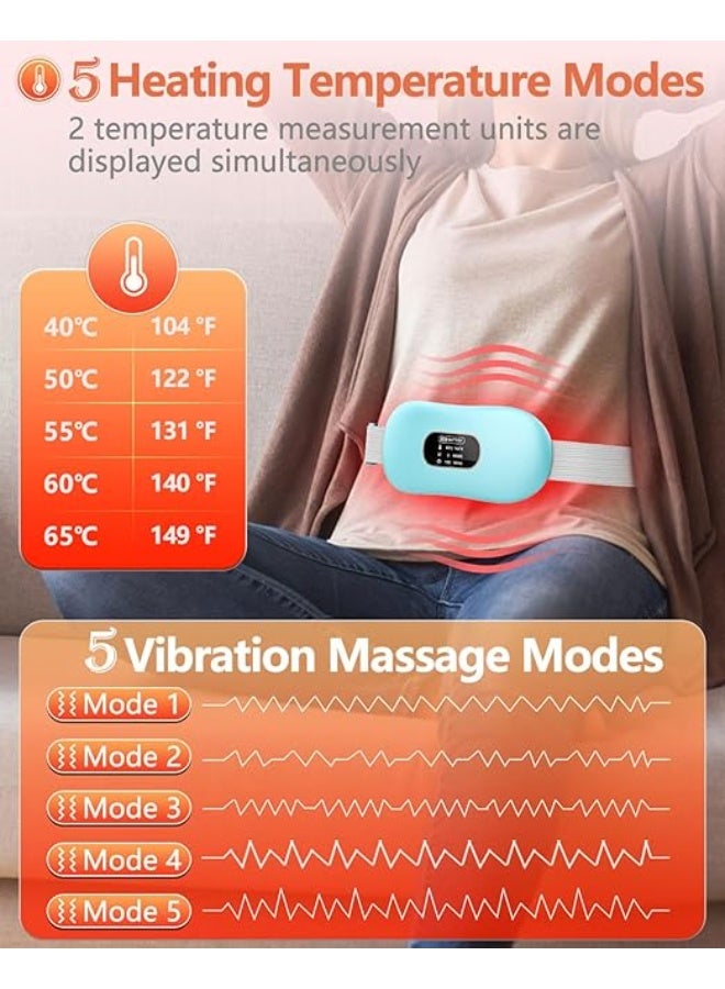 جهاز تخفيف آلام الدورة الشهرية قابل لإعادة الشحن وسادة تدفئة كهربائية قابلة للارتداء بمنفذ USB لآلام البطن والظهر - Image 3