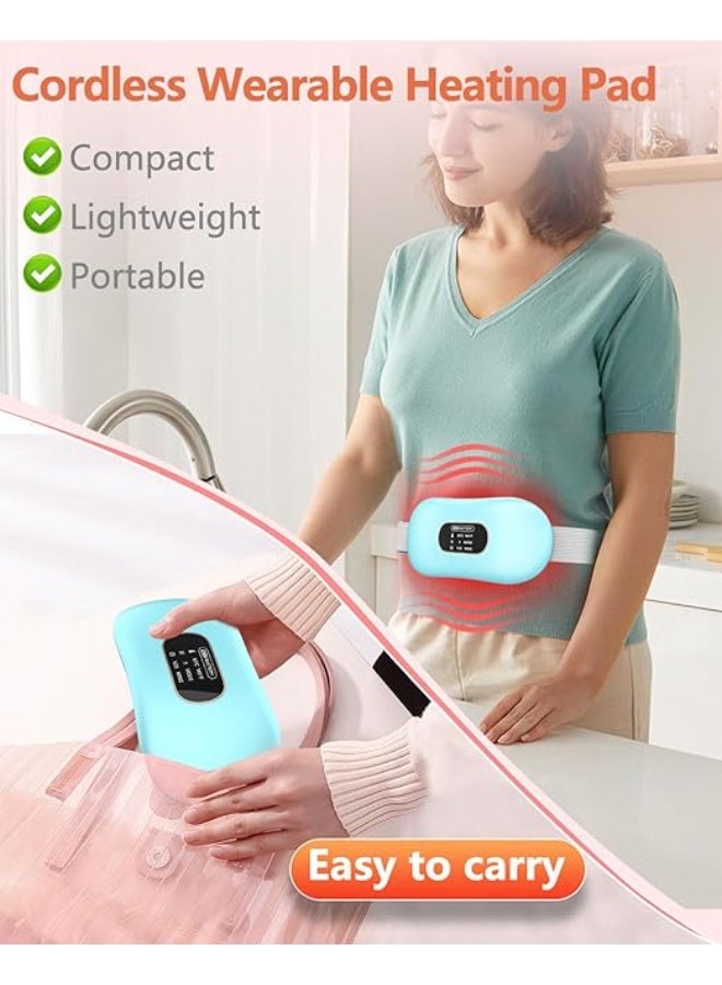 جهاز تخفيف آلام الدورة الشهرية قابل لإعادة الشحن وسادة تدفئة كهربائية قابلة للارتداء بمنفذ USB لآلام البطن والظهر - Image 5