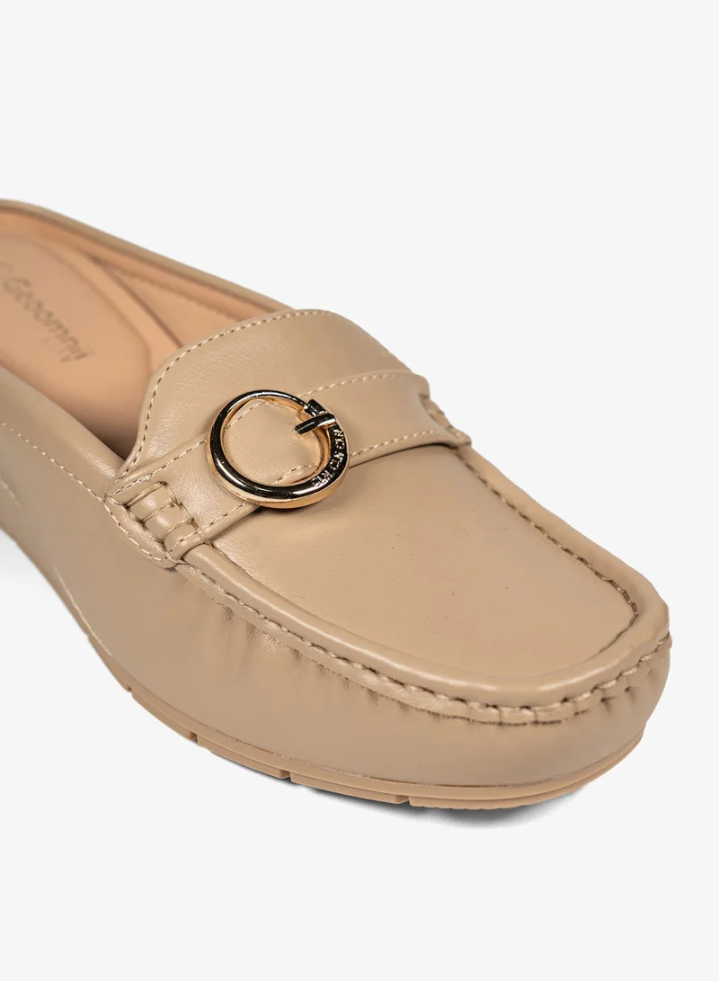 Geoomnii BEIGE Geoomnii Closed Flat Shoes for Women – Comfortable Slip-On Ballet Flats for Office, Daily Wear & Casual Use for Women | Best Price UAE