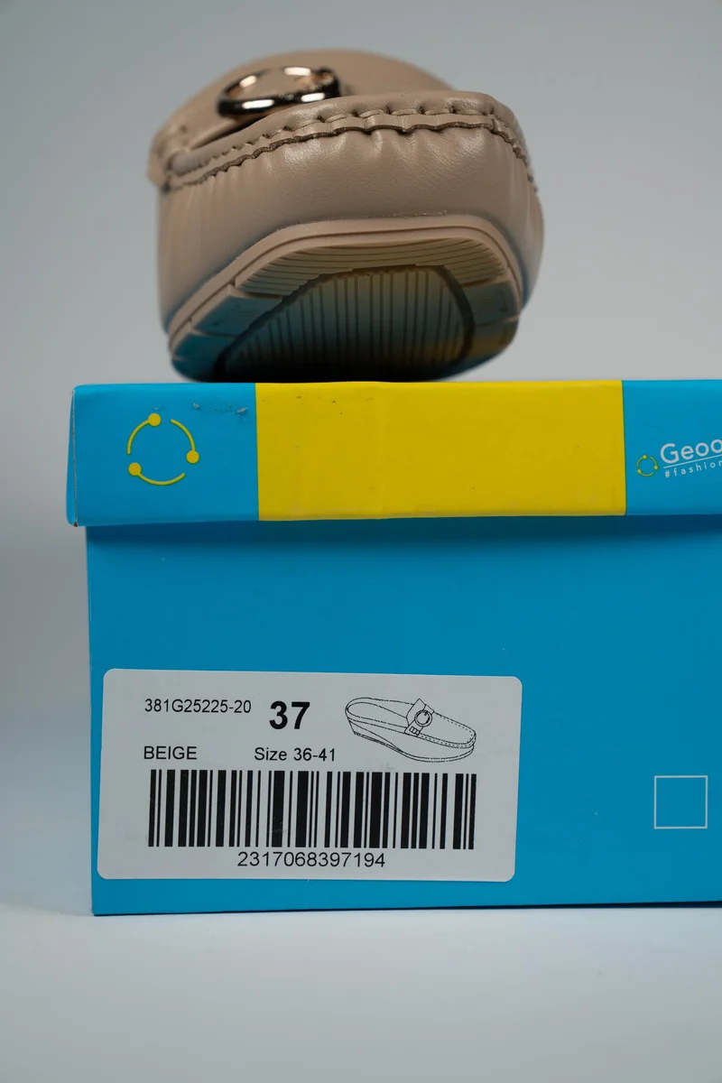 Geoomnii BEIGE Geoomnii Closed Flat Shoes for Women – Comfortable Slip-On Ballet Flats for Office, Daily Wear & Casual Use for Women | Best Price UAE