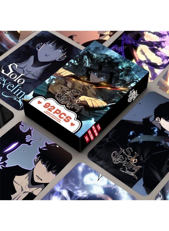 NIBEMINENT 92 Pcs Cartoon Solo Leveling Double-sided Lomo Cards Card For Fans Collection Gifts - Image 1