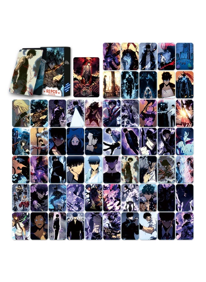 NIBEMINENT 92 Pcs Cartoon Solo Leveling Double-sided Lomo Cards Card For Fans Collection Gifts - Image 3