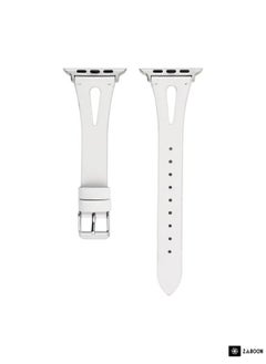 Zaboon Stylish White Strap Smartwatch Band Compatible with Apple Watch  - Image 5