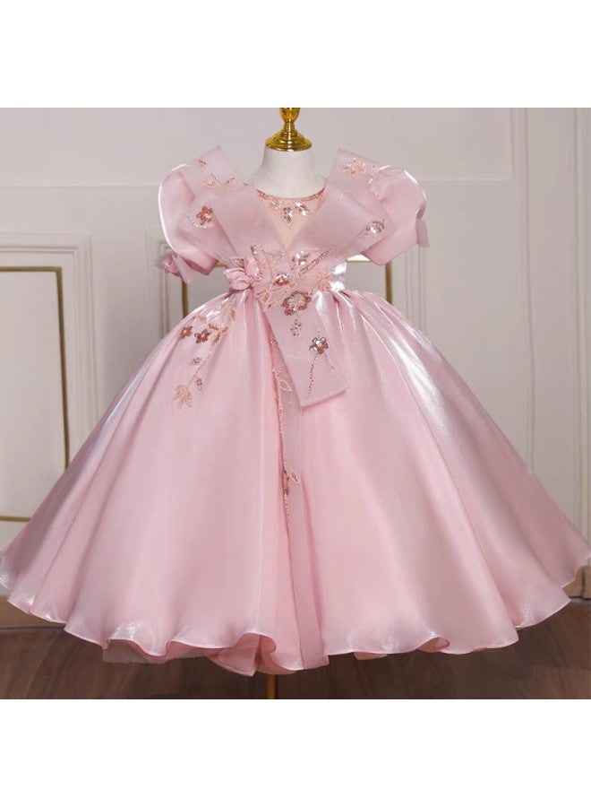 Children's Dress Princess Dress Classy Accessible Luxury Catwalk Girl Piano Performance Dress Fashionable Little Girl Hosting Evening Dress - Image 4