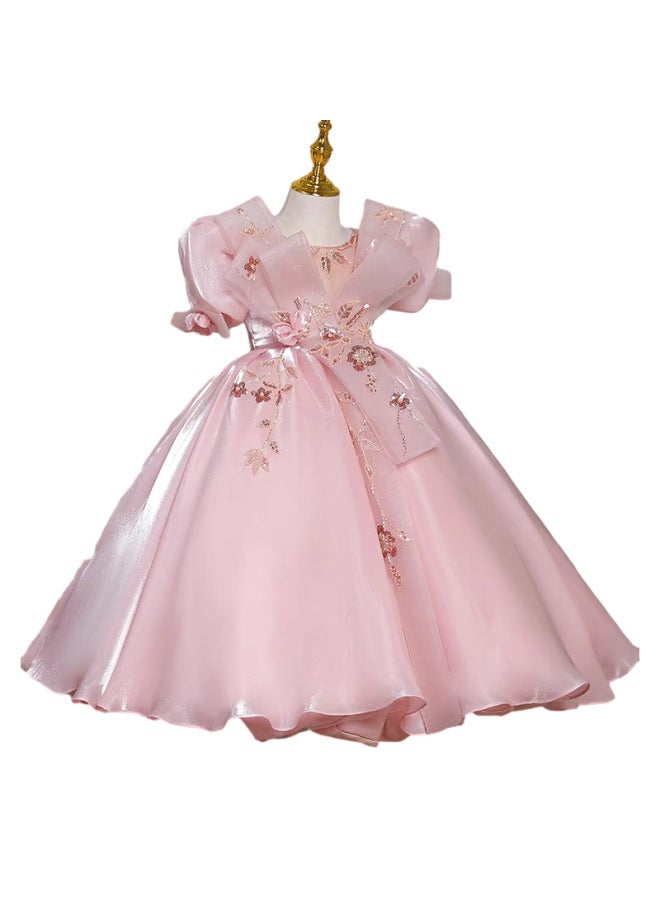 Children's Dress Princess Dress Classy Accessible Luxury Catwalk Girl Piano Performance Dress Fashionable Little Girl Hosting Evening Dress - Image 5