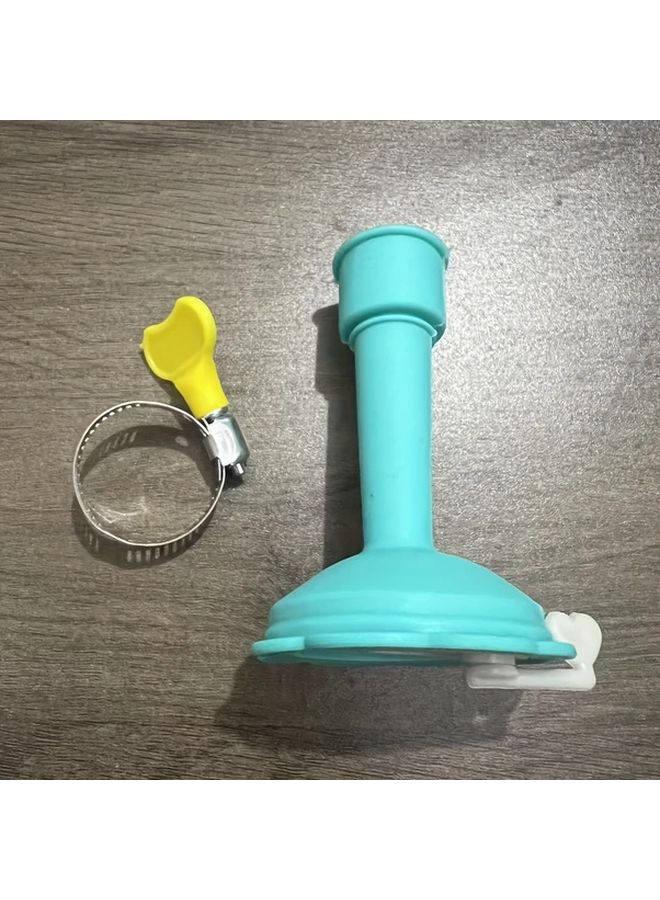 Long Style Blue Modern Water Faucet Pressure Regulator Splash Guard Extension Easy to Install - Image 1