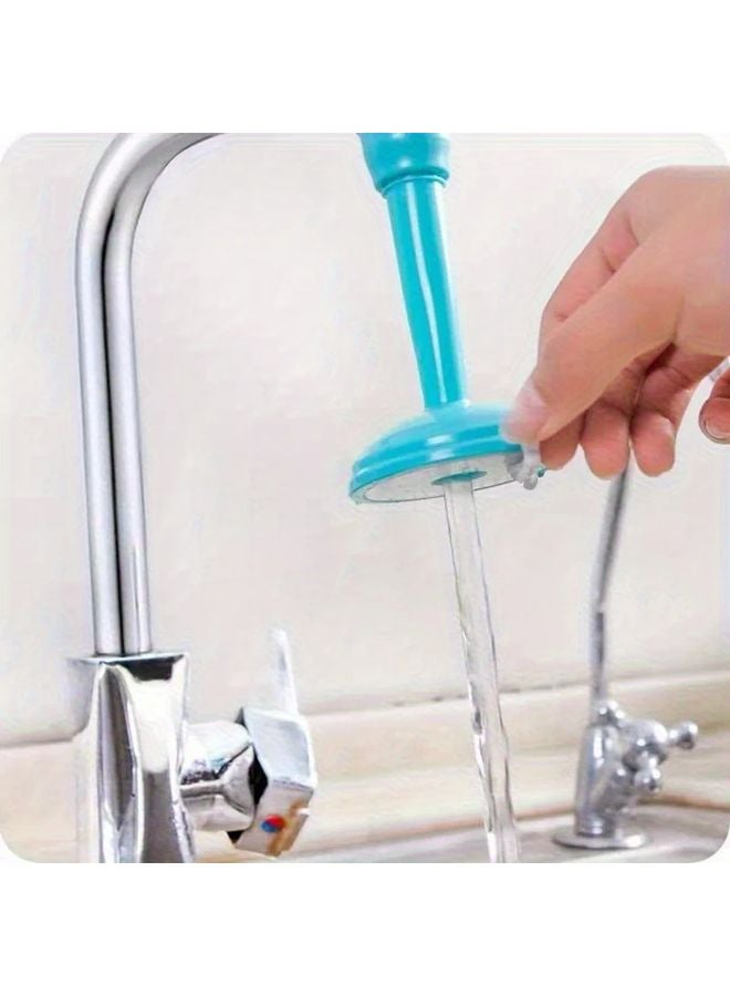 Long Style Blue Modern Water Faucet Pressure Regulator Splash Guard Extension Easy to Install - Image 5