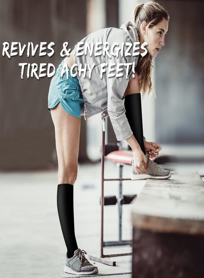 COOLOVER جوارب ضغط كولوفر للنساء والرجال لتحسين الدورة الدموية (3 أزواج) - أفضل دعم للجري والرياضة والرضاعة والسفر - Image 2