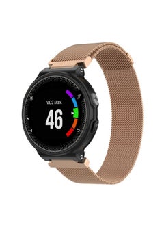 Replacement Strap Milanese Watch Band for Garmin Forerunner 235 26cm Gold