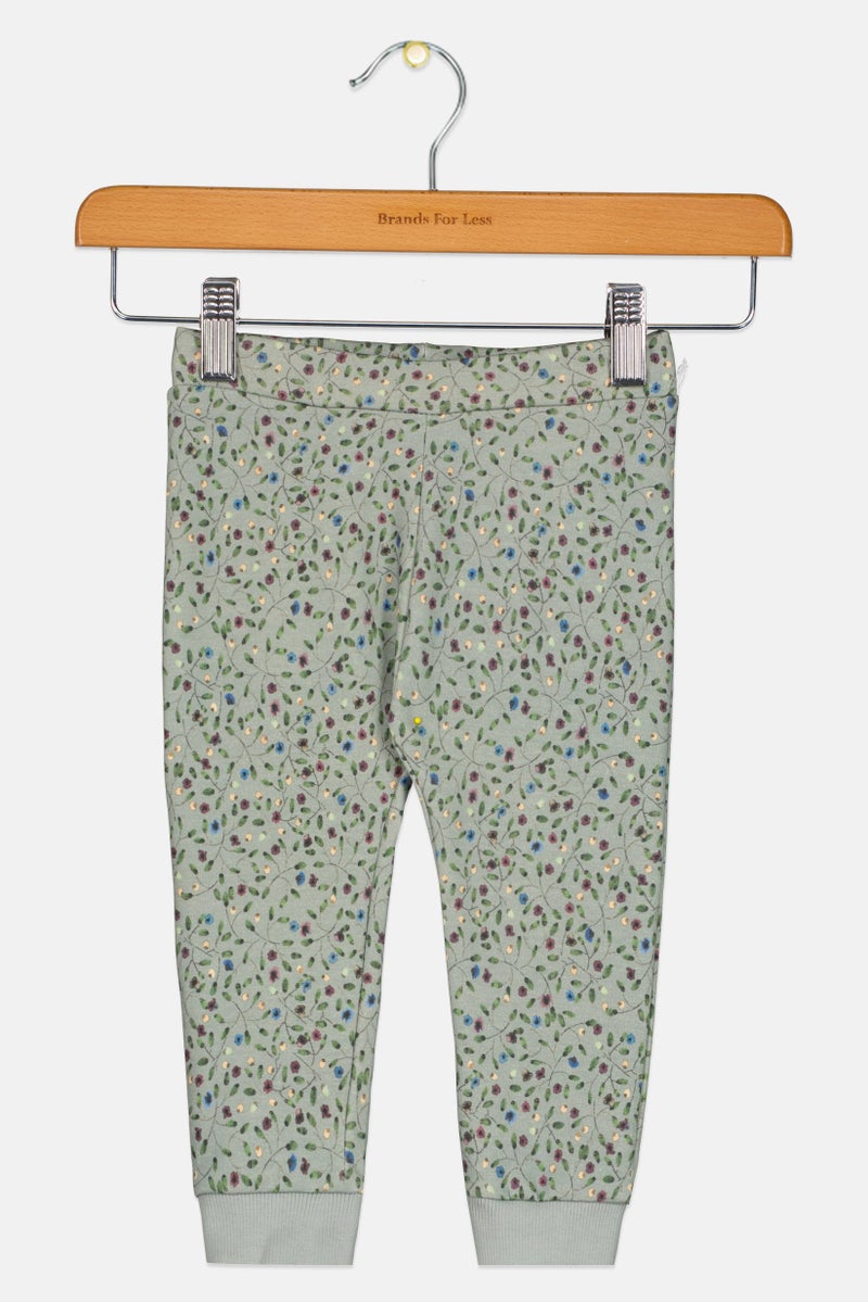 NAME IT Toddlers Girl Floral Print Pull On Jogger Pants, Multicolor - Image 1