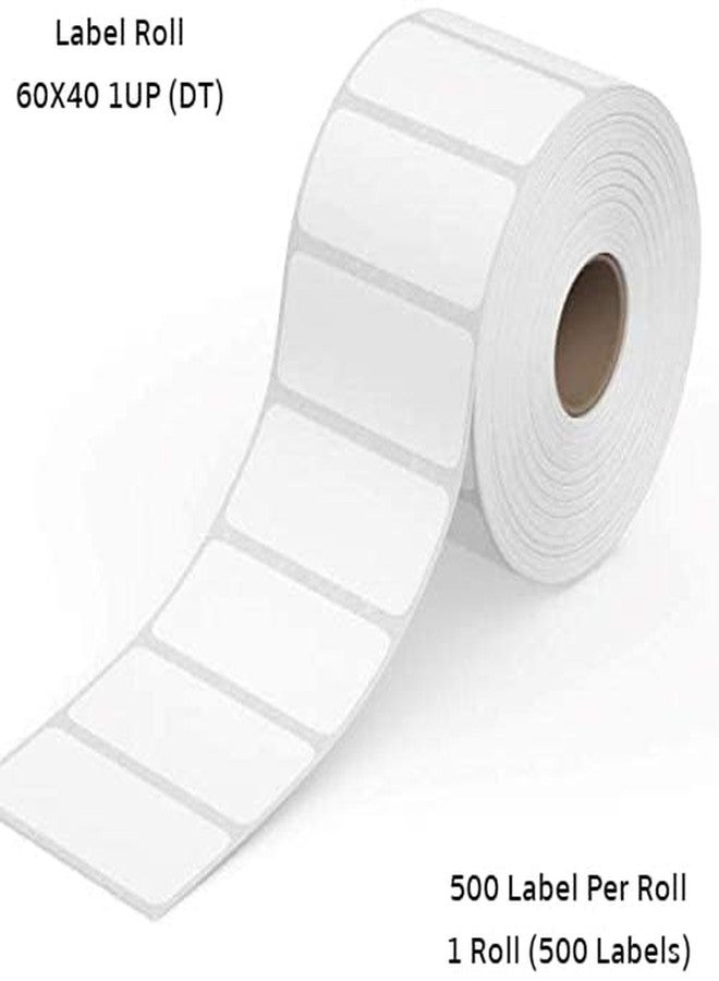 Semana Direct Thermal Barcode Label 60X40 mm,2.5X1.5 inch,1Up,500 Labels per Roll; Self Adhesive Paper Label Designed for Small Thermal Printers; (Pack of 1 Roll (500 Labels)) - Image 1