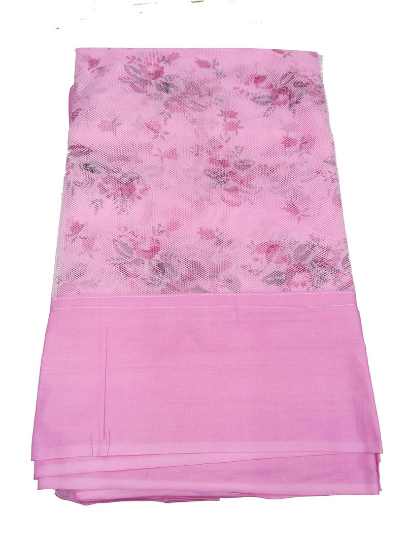 Ans Mosquito net Pink Printed Heavy Quality Polyester Soft 65 x 8 ft XXL - Image 2